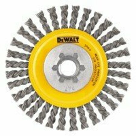 DEWALT Wire Wheel, 4in. x 5/8in.-11 HP .020 Carbon Stringer Wire Wheel DW4925B